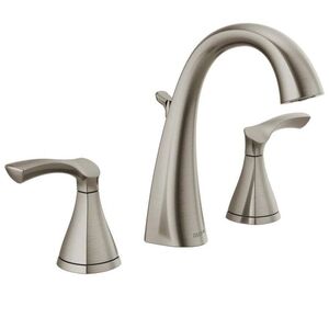 Delta Brushed Nickel Bathroom Faucet Set